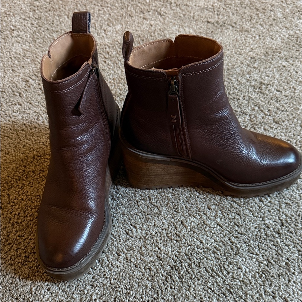 Zodiac Dark Brown Ankle Booties